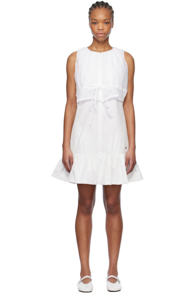 Белое прозрачное многослойное мини-платье Kijun
Белое прозрачное многослойное мини-платье Kijun