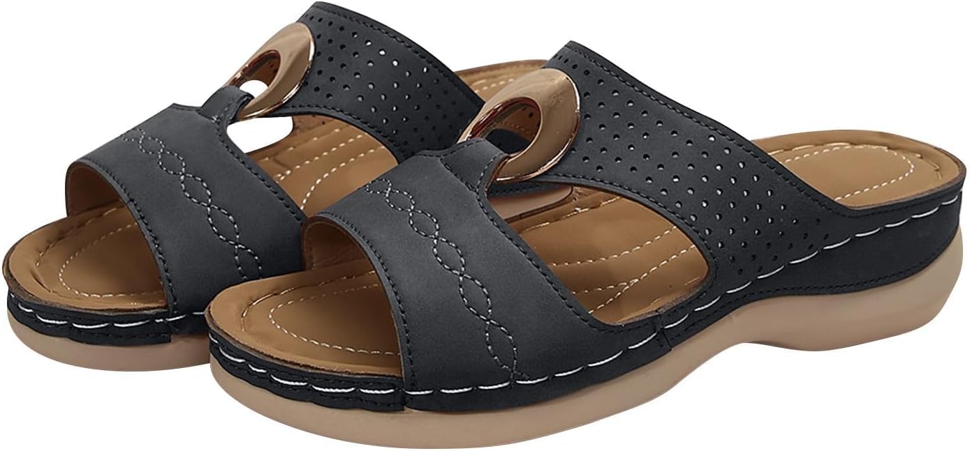 Ортопедические сандалии для женщин с поддержкой свода стопы, танкеткой, летние повседневные удобные шлепанцы, нарядные платформенные пляжные слайды, на низком каблуке, с памятью формы, дышащие шлепанцы Generic, темно-синий
Ортопедические сандалии для женщин с поддержкой свода стопы, танкеткой, летние повседневные удобные шлепанцы, нарядные платформенные пляжные слайды, на низком каблуке, с памятью формы, дышащие шлепанцы Generic, темно-синий