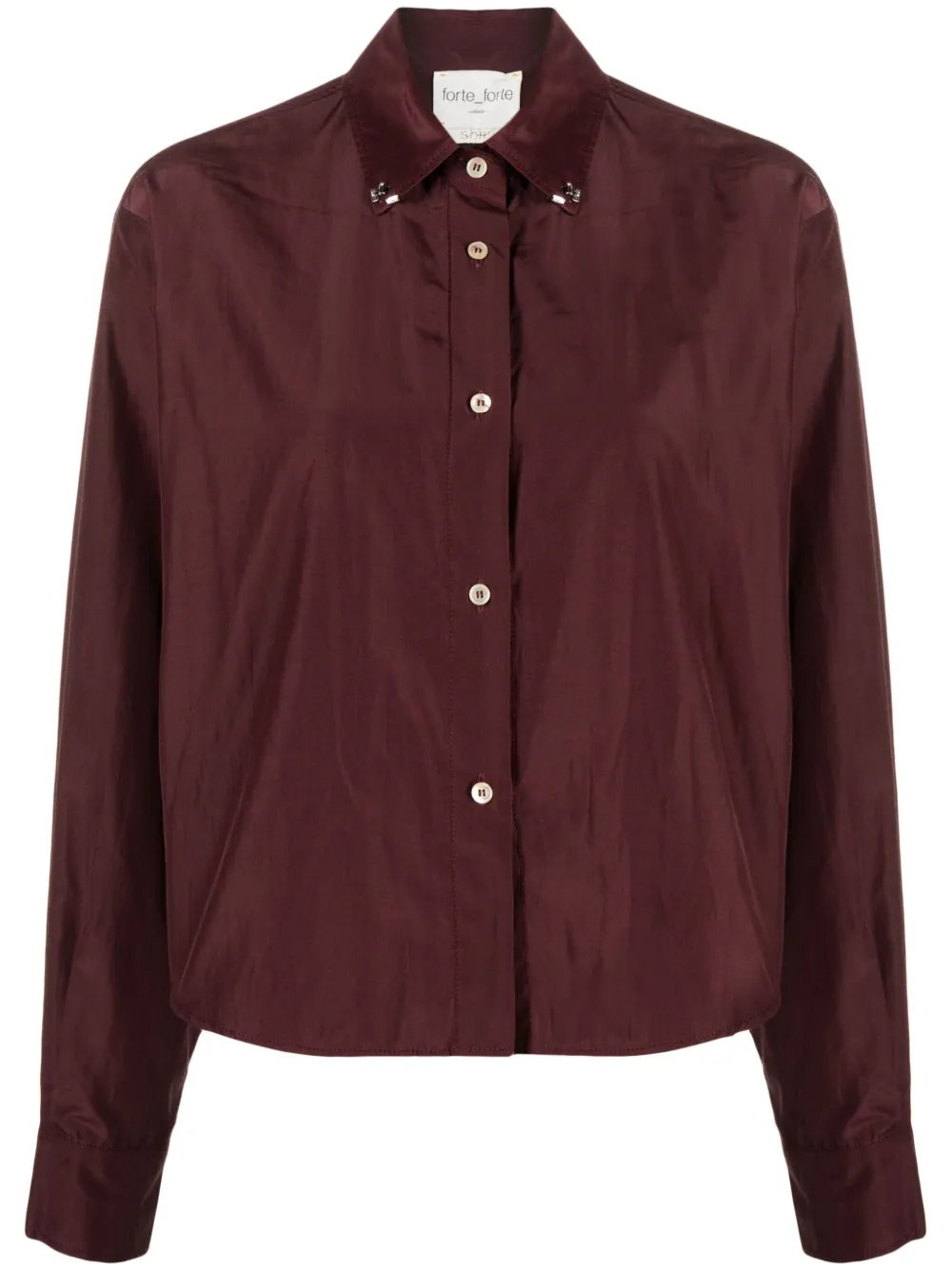 Рубашка с кристаллами Forte Forte, коричневый
Рубашка с кристаллами Forte Forte, коричневый