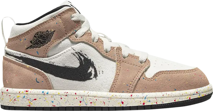 Кроссовки Air Jordan 1 Mid SE PS Brushstroke Paint Splatter, белый, Белый;серый, Кроссовки Air Jordan 1 Mid SE PS Brushstroke Paint Splatter, белый 
Кроссовки Air Jordan 1 Mid SE PS Brushstroke Paint Splatter, белый, Белый;серый, Кроссовки Air Jordan 1 Mid SE PS Brushstroke Paint Splatter, белый