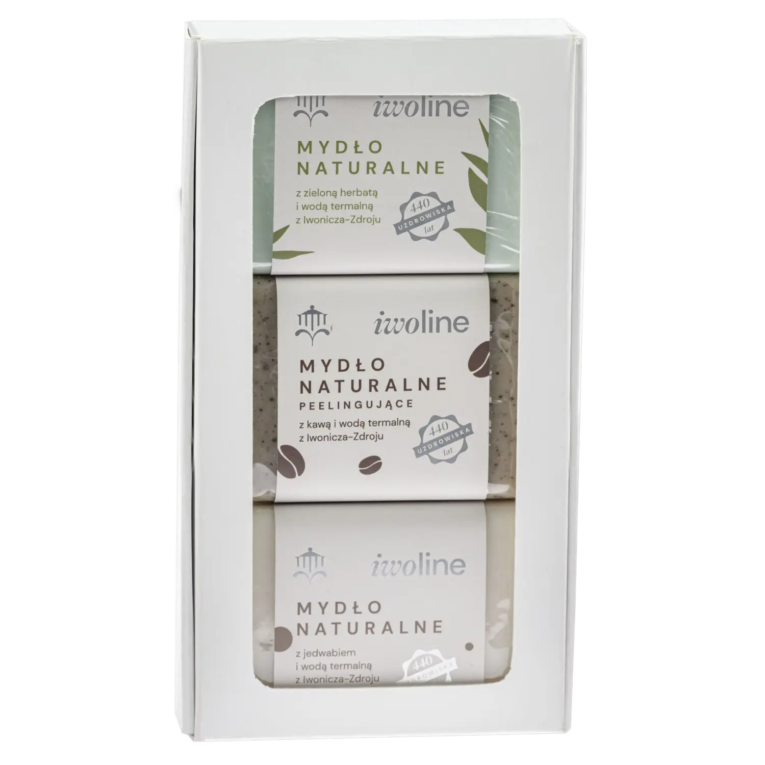 Iwoline набор: натуральное мыло с шелком, 100 г + мыло-пилинг с кофе, 100 г + мыло с зеленым чаем, 100 г
Iwoline набор: натуральное мыло с шелком, 100 г + мыло-пилинг с кофе, 100 г + мыло с зеленым чаем, 100 г