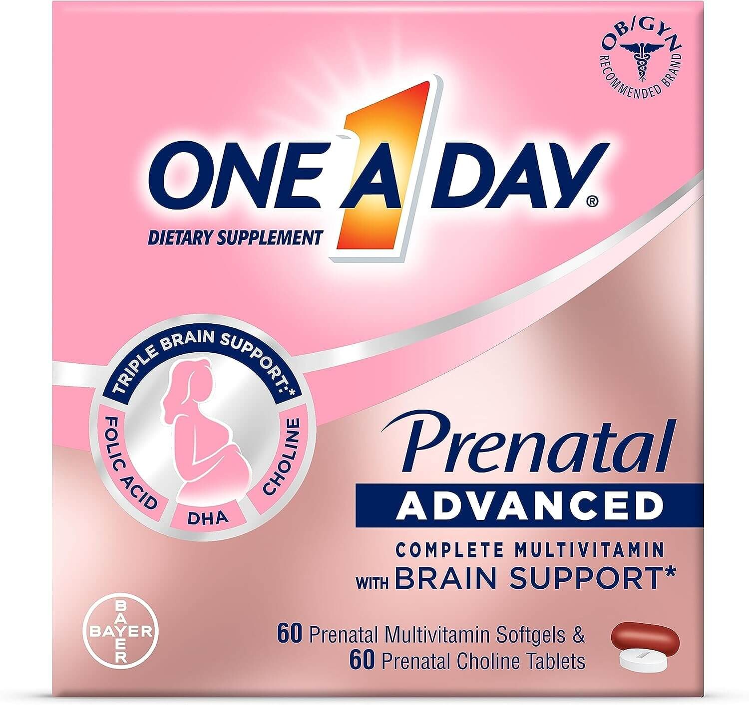 Мультивитамины для беременных One-A-Day Prenatal Advanced Complete Multivitamin, 60 капсул + 60 таблеток
Мультивитамины для беременных One-A-Day Prenatal Advanced Complete Multivitamin, 60 капсул + 60 таблеток
