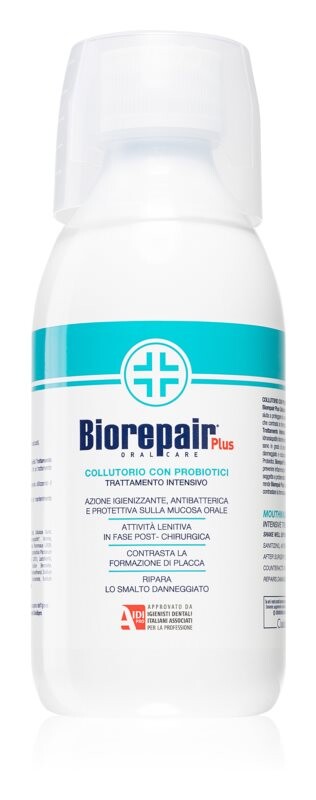 Жидкость для полоскания рта с антисептическими свойствами Biorepair Plus Mouthwash
Жидкость для полоскания рта с антисептическими свойствами Biorepair Plus Mouthwash