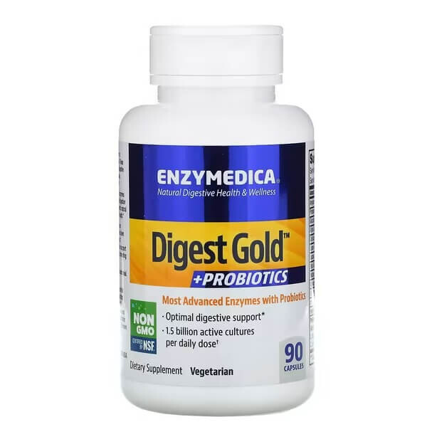 Ферменты Enzymedica Digest Gold + Probiotics, 90 капсул
Ферменты Enzymedica Digest Gold + Probiotics, 90 капсул