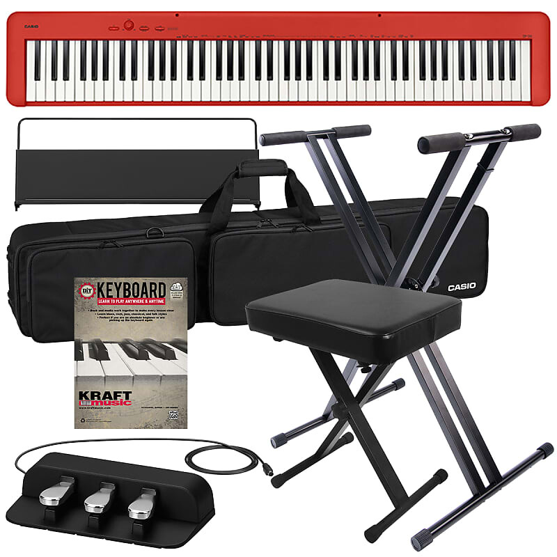 Компактное цифровое пианино Casio CDP-S160 — красный НАБОР STAGE ESSENTIALS BUNDLE CDP-S160 Red
Компактное цифровое пианино Casio CDP-S160 — красный НАБОР STAGE ESSENTIALS BUNDLE CDP-S160 Red