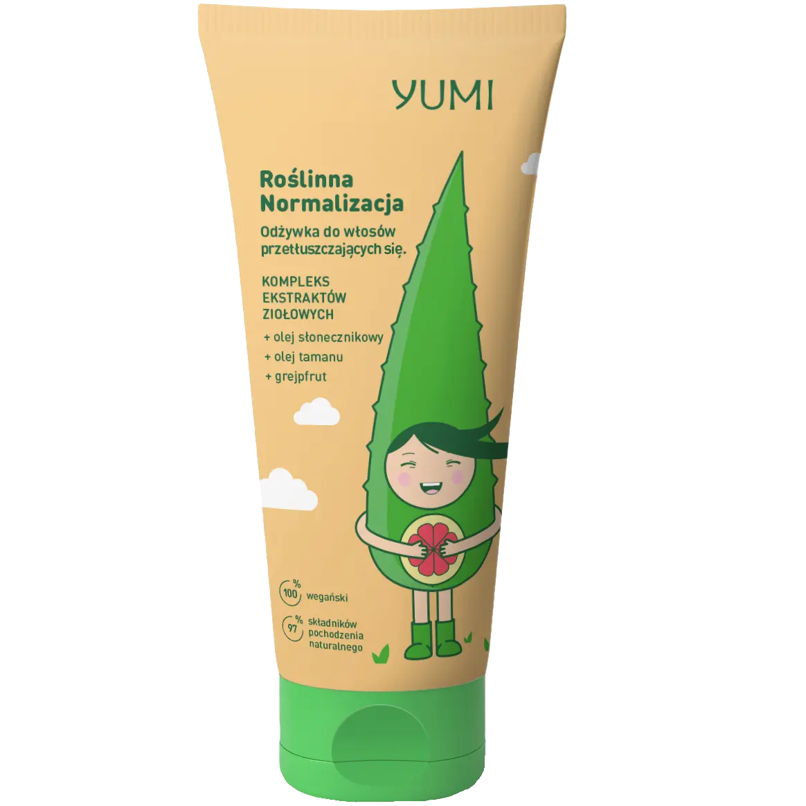 Yumi Roślinna Normalizacja кондиционер для волос нормализующий, 200 мл
Yumi Roślinna Normalizacja кондиционер для волос нормализующий, 200 мл