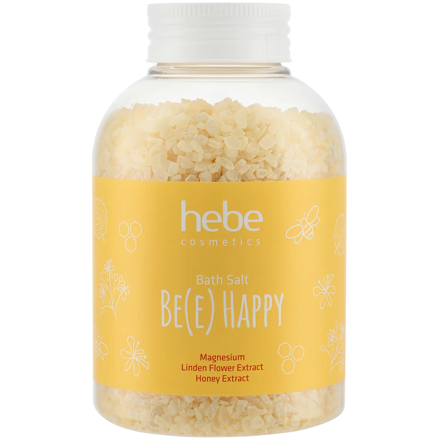Hebe Cosmetics Be(e) Happy соль для ванн, 600 г
Hebe Cosmetics Be(e) Happy соль для ванн, 600 г