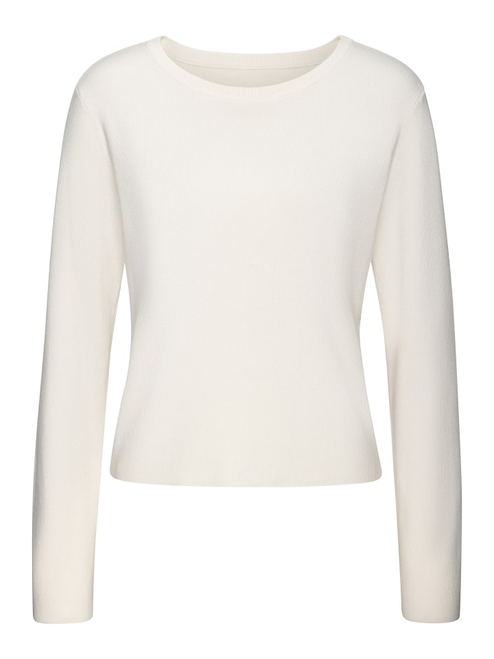 Вязаный свитер LASCANA, кремовый
Вязаный свитер LASCANA, кремовый