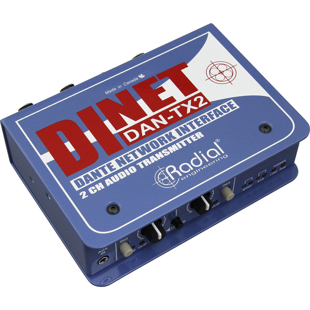 Директ-бокс Radial Engineering DiNET DAN-TX2 2-Channel Dante R800 1064 00
Директ-бокс Radial Engineering DiNET DAN-TX2 2-Channel Dante R800 1064 00