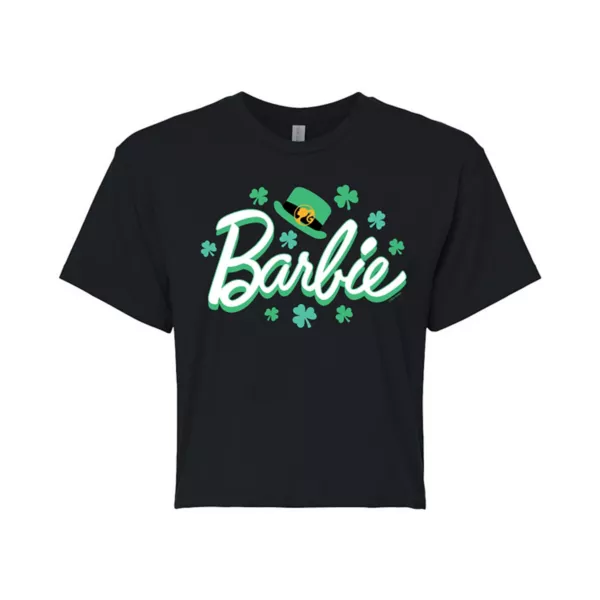 Детская укороченная футболка ко Дню святого Патрика Barbie, черный
Детская укороченная футболка ко Дню святого Патрика Barbie, черный