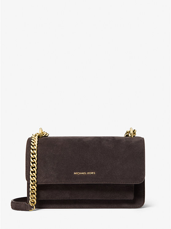 Большая замшевая сумка Claire на плечо Michael Kors, коричневый
Большая замшевая сумка Claire на плечо Michael Kors, коричневый