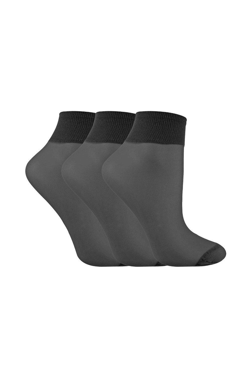 3 пары прозрачных нейлоновых носков до щиколотки плотностью 15 ден LIVIA, черный
3 пары прозрачных нейлоновых носков до щиколотки плотностью 15 ден LIVIA, черный