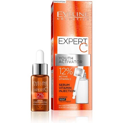 Expert C Youth Activator 12% Антивозрастная активная сыворотка с витамином С 18 мл, Eveline Cosmetics
Expert C Youth Activator 12% Антивозрастная активная сыворотка с витамином С 18 мл, Eveline Cosmetics