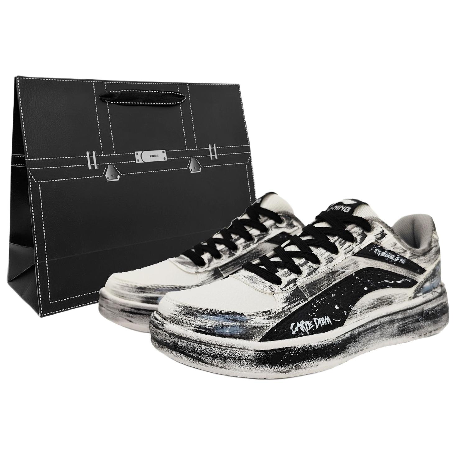 LINING Скользостойкие износостойкие низкие кроссовки для скейтбординга мужские Black Gray
LINING Скользостойкие износостойкие низкие кроссовки для скейтбординга мужские Black Gray