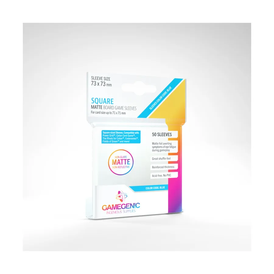 Матовые рукава – квадратные (50), Matte Board Game Sleeves (GameGenic)
Матовые рукава – квадратные (50), Matte Board Game Sleeves (GameGenic)