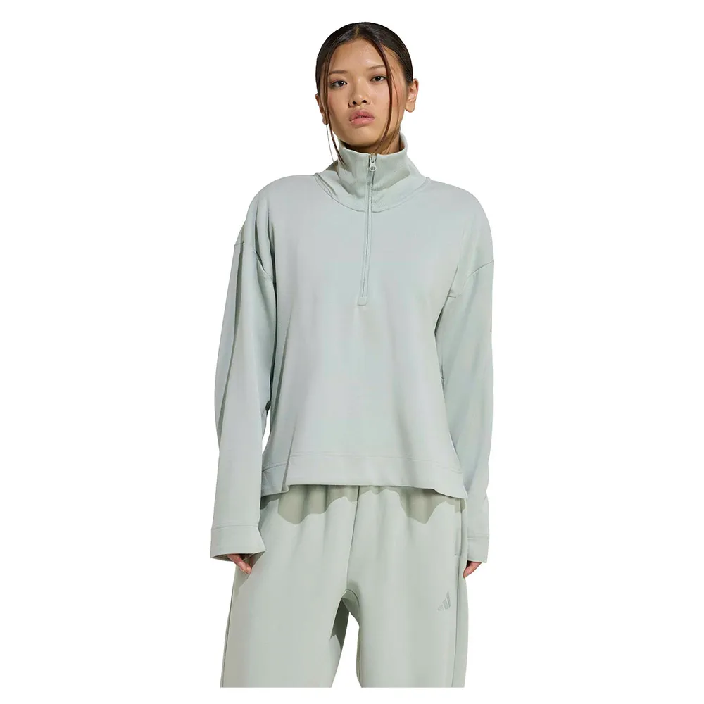 Толстовка adidas Soft Lux с половинной молнией, зеленый
Толстовка adidas Soft Lux с половинной молнией, зеленый