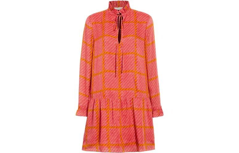 Платье с длинными рукавами женское оранжевое Coach 
Платье с длинными рукавами женское оранжевое Coach