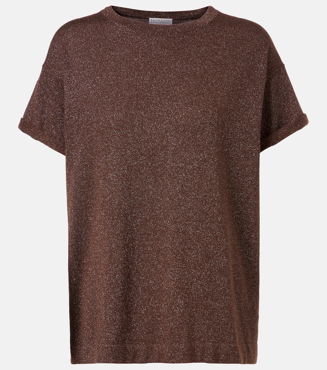 Топ из кашемира и шёлка с добавлением ламе Brunello Cucinelli, Fondente
Топ из кашемира и шёлка с добавлением ламе Brunello Cucinelli, Fondente