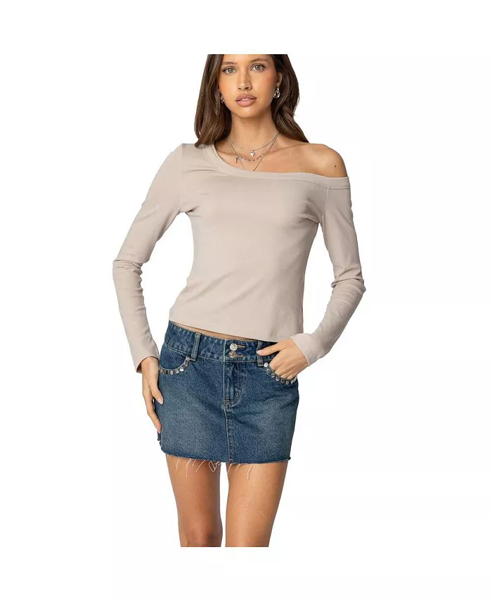 Женский асимметричный топ Adelaine Edikted, коричневый/бежевый
Женский асимметричный топ Adelaine Edikted, коричневый/бежевый