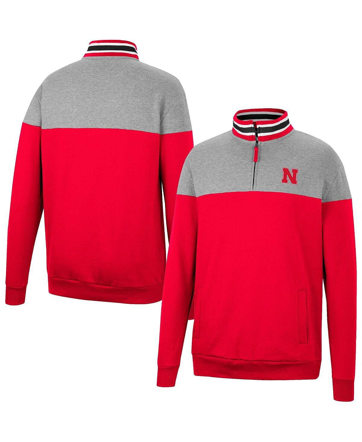 Мужской топ с мелким серым и алым оттенком nebraska huskers be the ball с молнией на четверть Colosseum, мульти
Мужской топ с мелким серым и алым оттенком nebraska huskers be the ball с молнией на четверть Colosseum, мульти