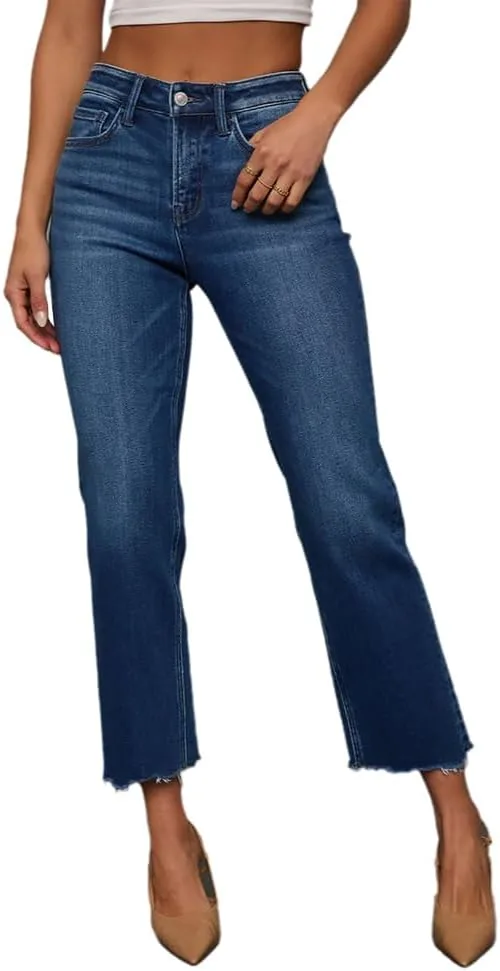 Женские джинсы кроп с прямыми штанинами, средняя посадка, рваный край YADMISU
Женские джинсы кроп с прямыми штанинами, средняя посадка, рваный край YADMISU