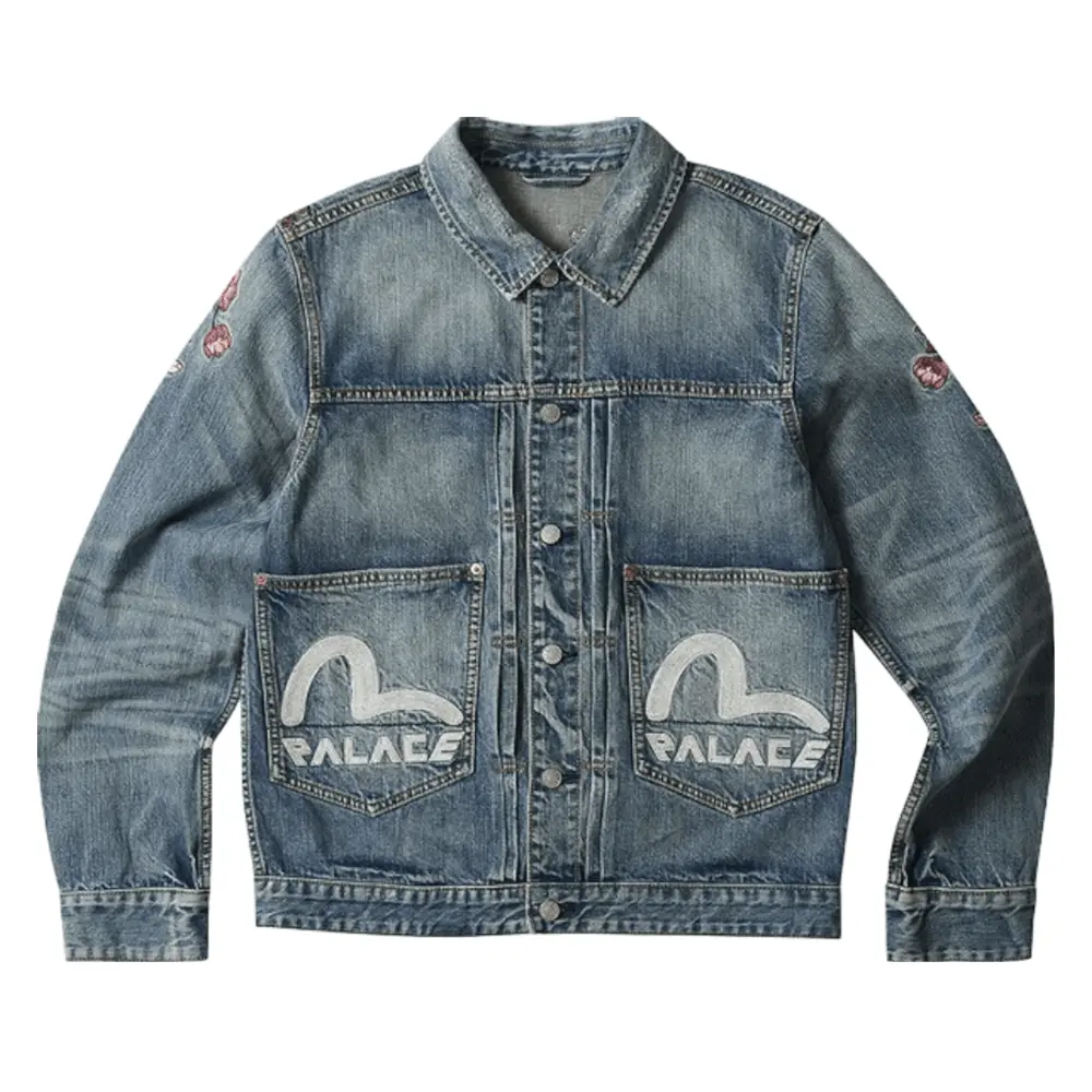 Джинсовая куртка Palace x Evisu Type One Denim, голубой, Синий, Джинсовая куртка Palace x Evisu Type One Denim, голубой
Джинсовая куртка Palace x Evisu Type One Denim, голубой, Синий, Джинсовая куртка Palace x Evisu Type One Denim, голубой