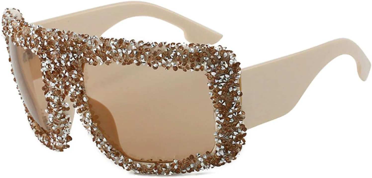 Willochra — большие солнцезащитные очки с крупными стразами для женщин, цельные спортивные солнцезащитные очки в стиле Y2K для женщин в стиле панк, 2pcs-silver&brown
Willochra — большие солнцезащитные очки с крупными стразами для женщин, цельные спортивные солнцезащитные очки в стиле Y2K для женщин в стиле панк, 2pcs-silver&brown