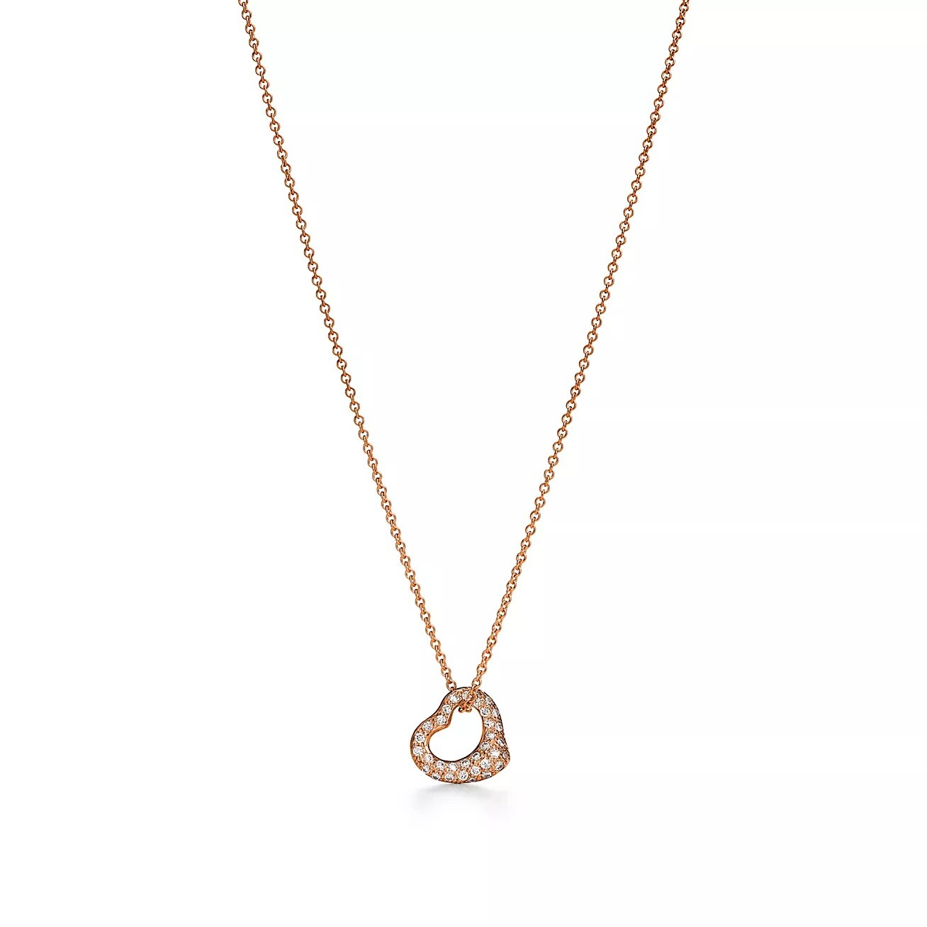 Подвеска Tiffany & Co. Open Heart, розовое золото/бриллианты
Подвеска Tiffany & Co. Open Heart, розовое золото/бриллианты