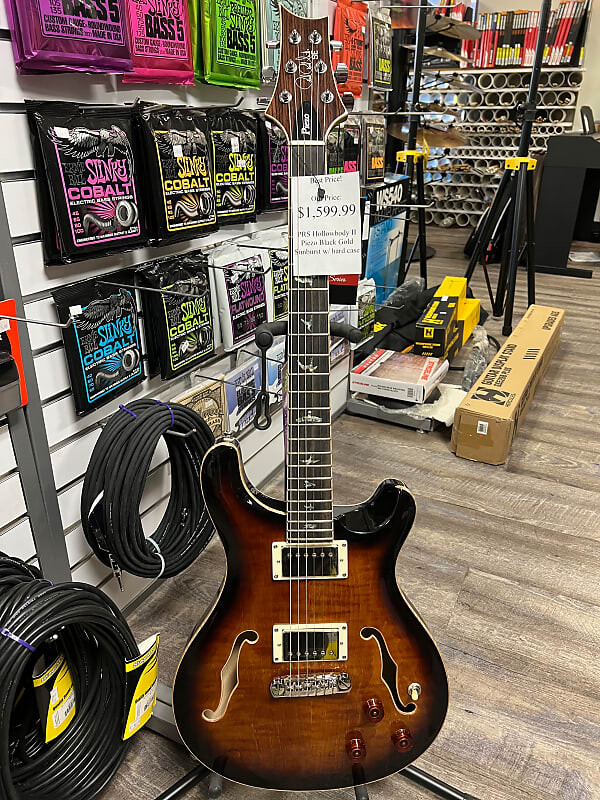 PRS SE Hollowbody II Piezo 2022 Black Gold Burst
PRS SE Hollowbody II Piezo 2022 Black Gold Burst