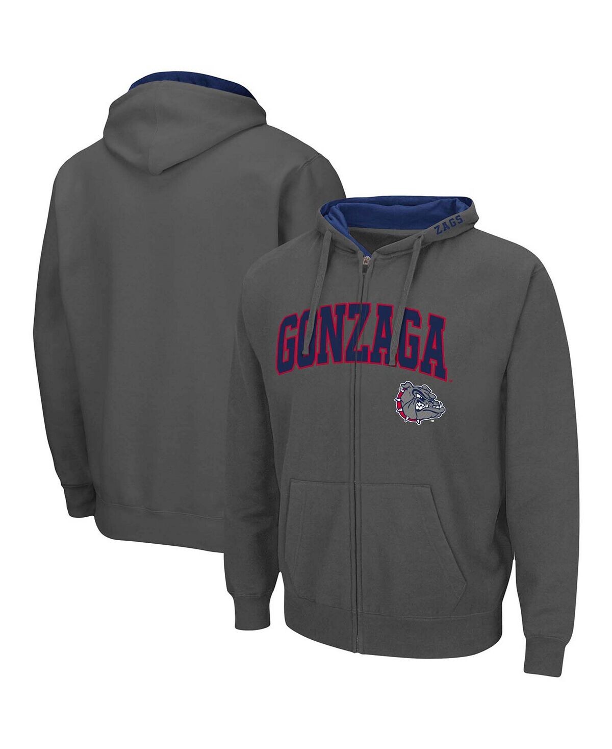 Мужская темно-серая толстовка с капюшоном gonzaga bulldogs arch logo 3.0 с молнией во всю длину Colosseum, мульти
Мужская темно-серая толстовка с капюшоном gonzaga bulldogs arch logo 3.0 с молнией во всю длину Colosseum, мульти