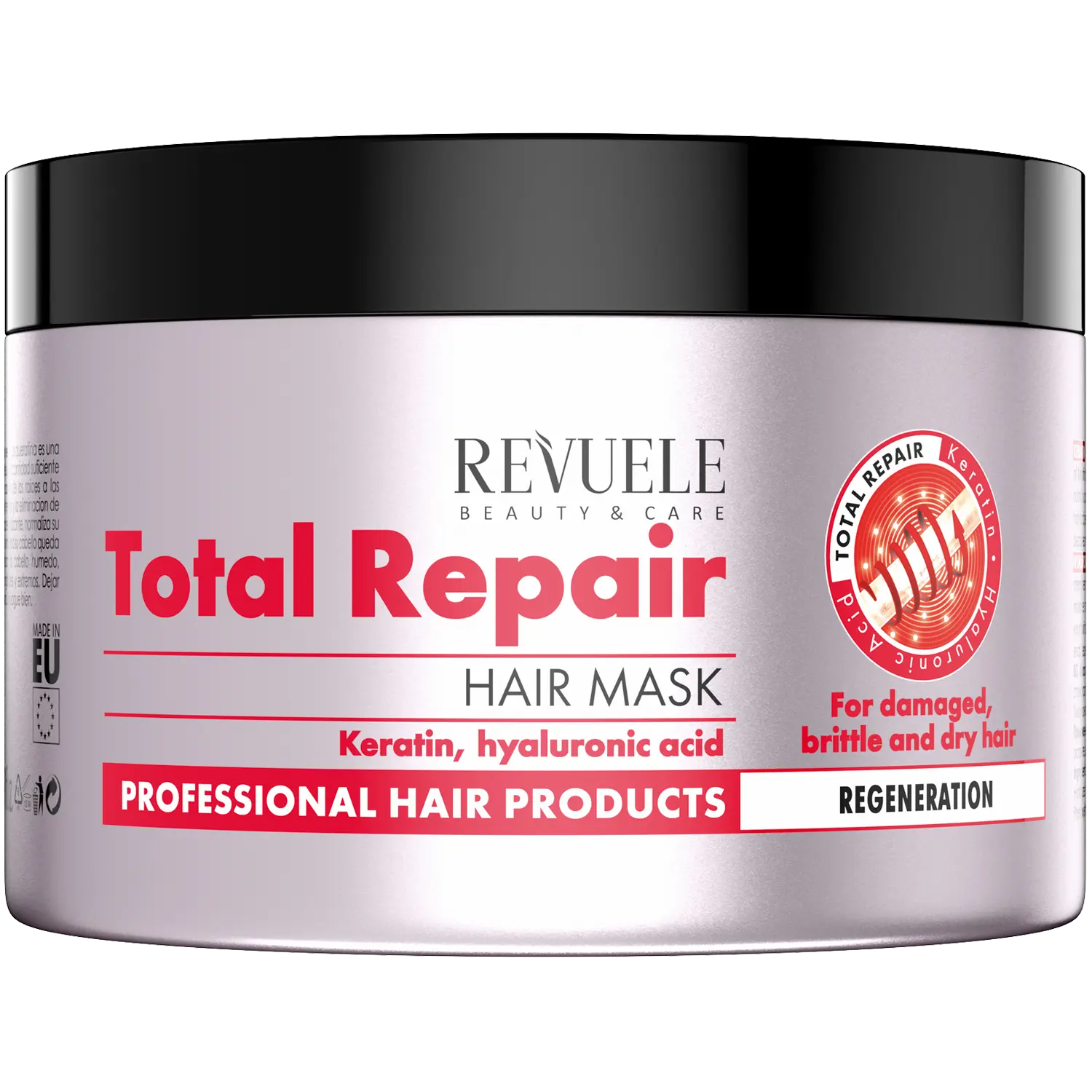 Revuele Total Repair восстанавливающая маска для волос, 500 мл
Revuele Total Repair восстанавливающая маска для волос, 500 мл