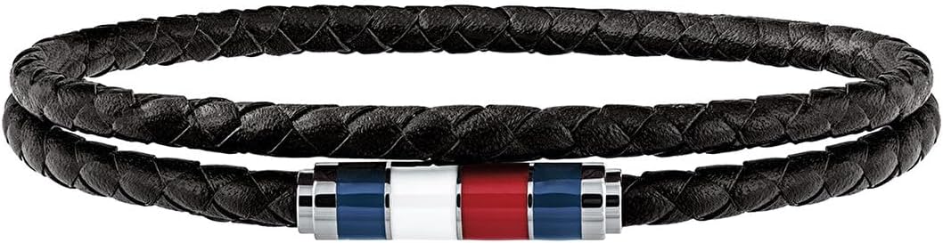 Мужской кожаный браслет Tommy Hilfiger с двумя обхватами, Black
Мужской кожаный браслет Tommy Hilfiger с двумя обхватами, Black