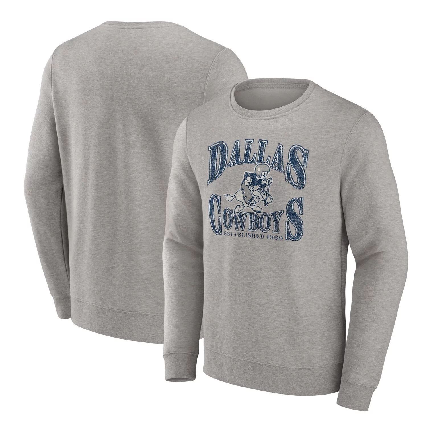 Мужской пуловер с логотипом Heather Charcoal Dallas Cowboys Playability Fanatics
Мужской пуловер с логотипом Heather Charcoal Dallas Cowboys Playability Fanatics