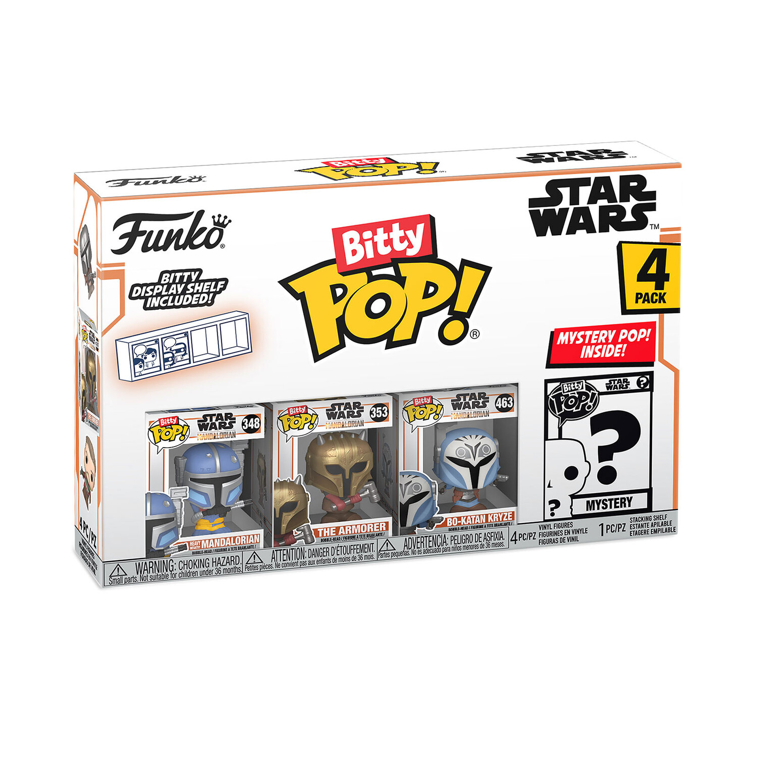Star Wars The Mandalorian — набор из 4 фигурок Funko Bitty Pop, серия 1
Star Wars The Mandalorian — набор из 4 фигурок Funko Bitty Pop, серия 1
