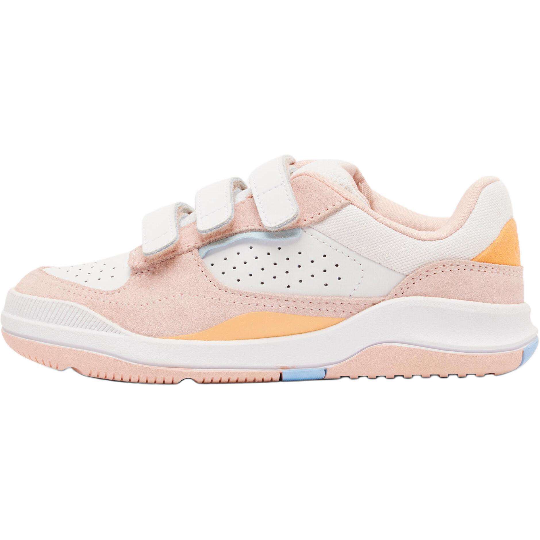 Антискользящие износостойкие низкие детские скейтбординговые кроссовки розово-белые Kids' DECATHLON, White/Quartz Pink
Антискользящие износостойкие низкие детские скейтбординговые кроссовки розово-белые Kids' DECATHLON, White/Quartz Pink