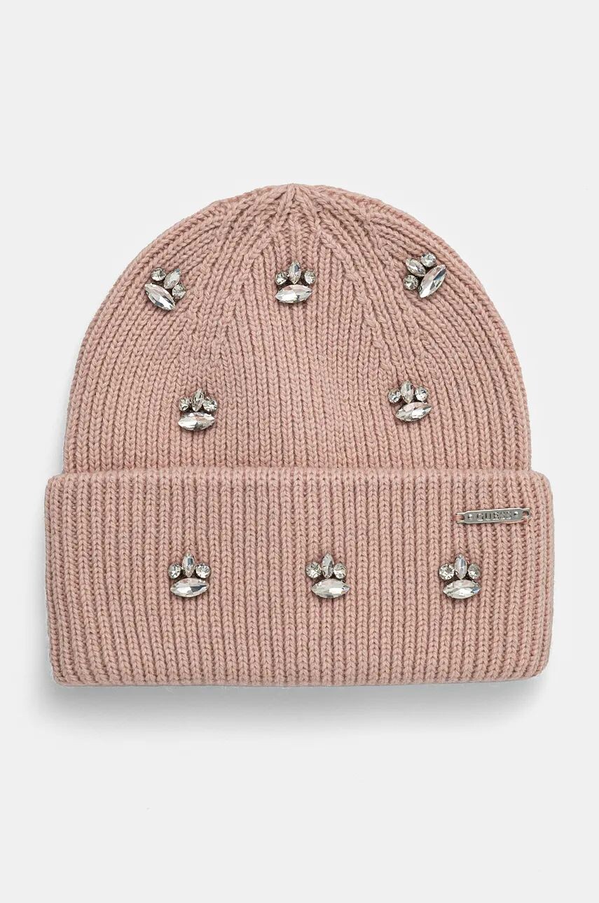 Кепка Guess из смесовой шерсти, розовый
Кепка Guess из смесовой шерсти, розовый