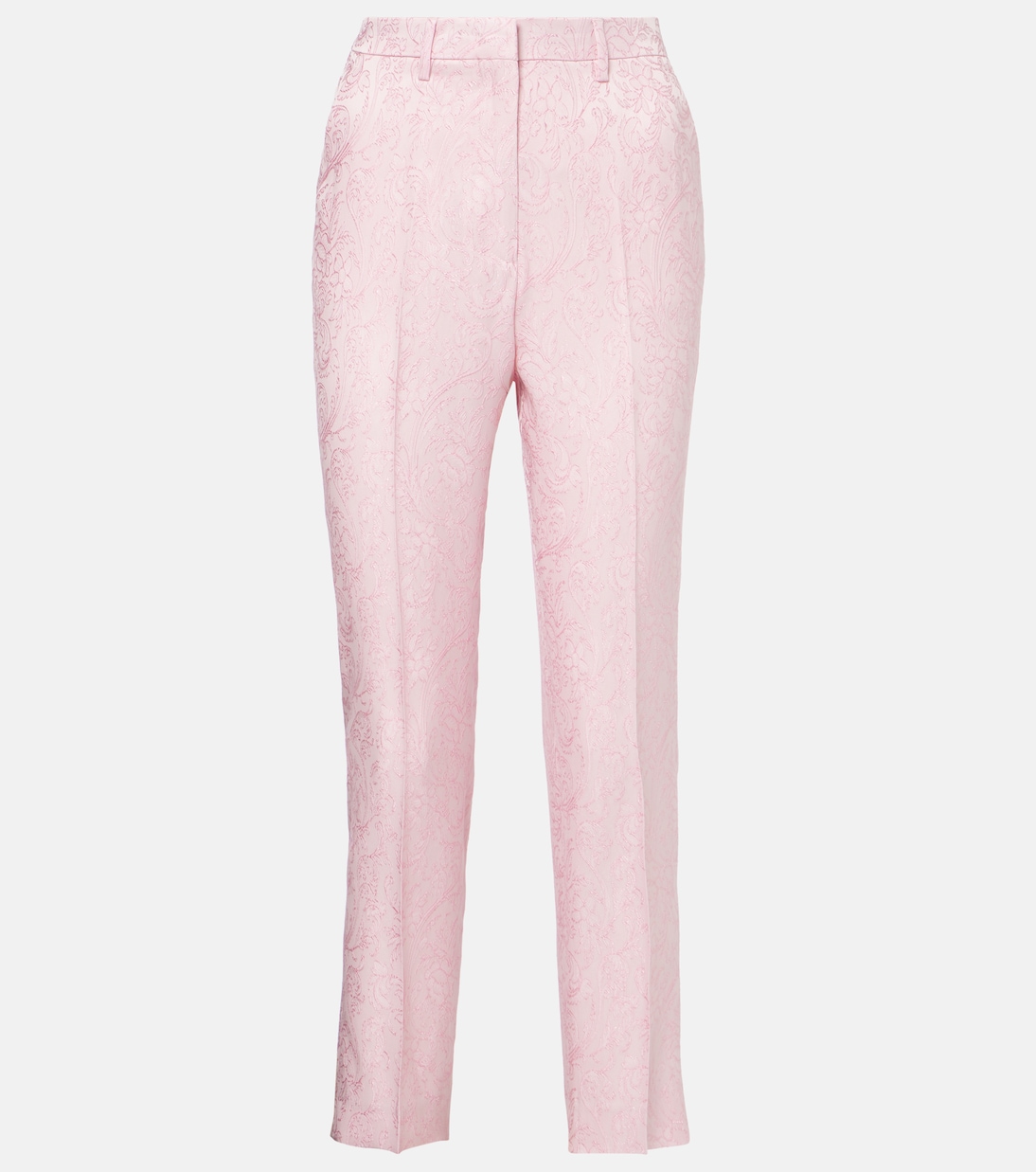Укороченные узкие брюки с узором пейсли Etro, розовый
Укороченные узкие брюки с узором пейсли Etro, розовый