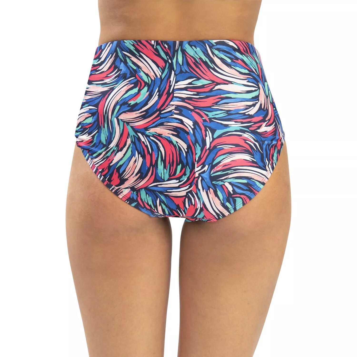 Женские плавки для плавания с завышенной талией и принтом «дельфин» Dolfin