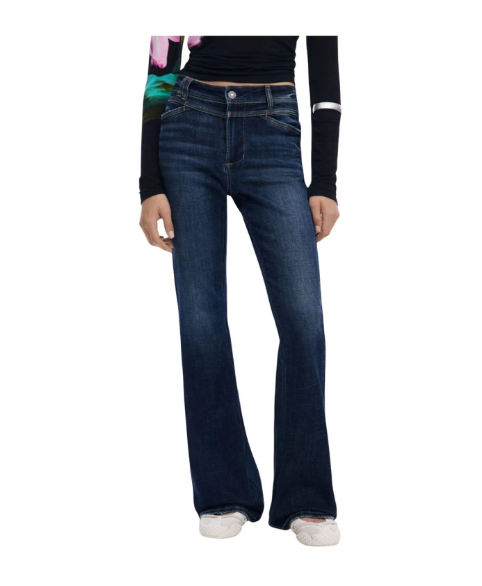 Синие женские джинсы на молнии Desigual, синий
Синие женские джинсы на молнии Desigual, синий