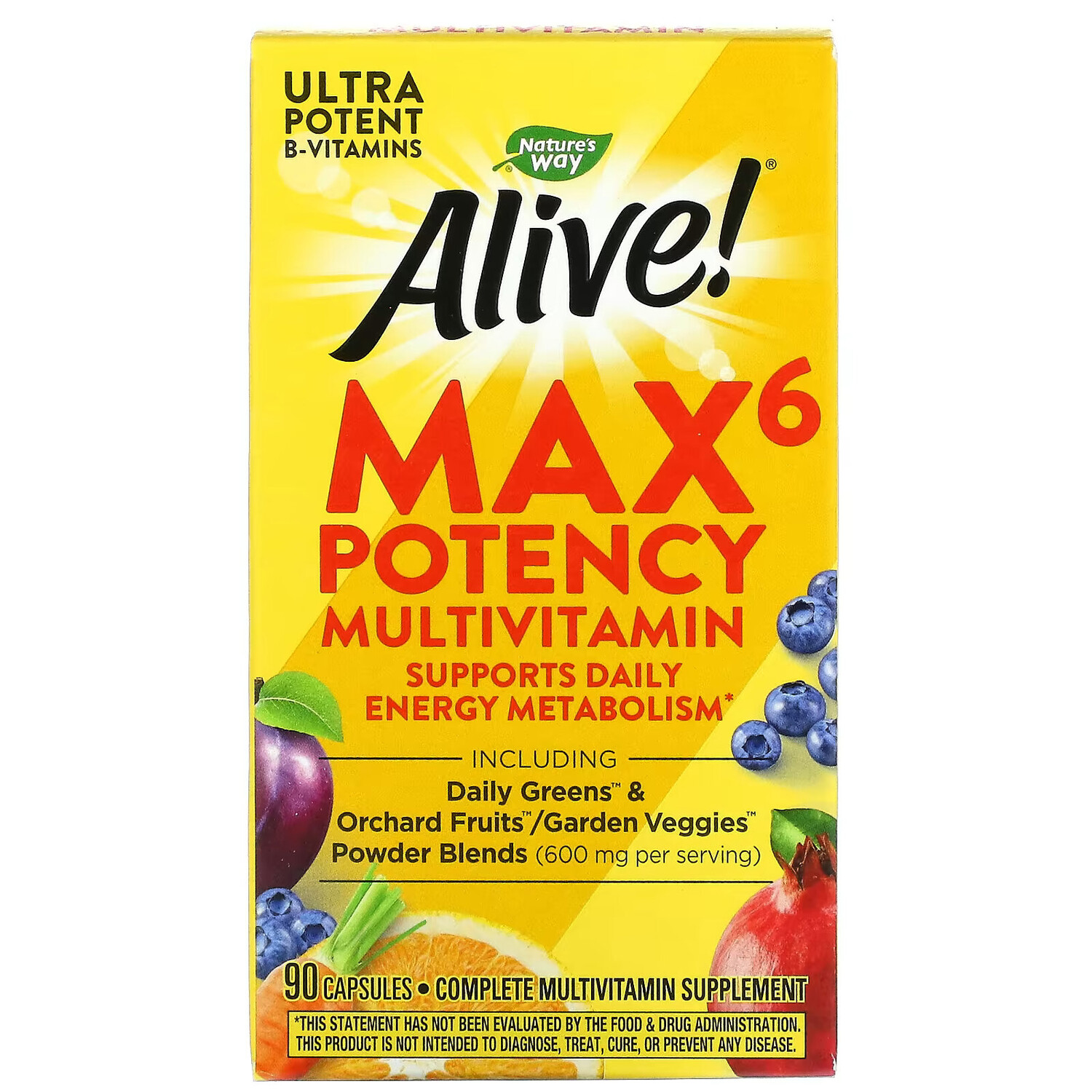 Nature's Way Alive мультивитамины Max6 Potency, 90 капсул
Nature's Way Alive мультивитамины Max6 Potency, 90 капсул
