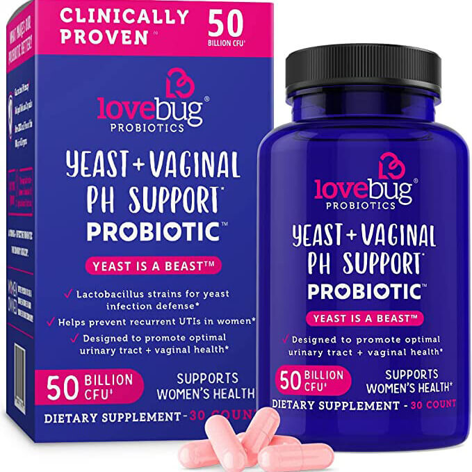 Пробиотики для женщин Lovebug Probiotics, 30 таблеток
Пробиотики для женщин Lovebug Probiotics, 30 таблеток