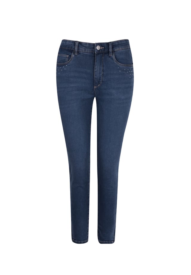 Джинсы Rio denim со стразами и 5 карманами Stooker, синий
Джинсы Rio denim со стразами и 5 карманами Stooker, синий