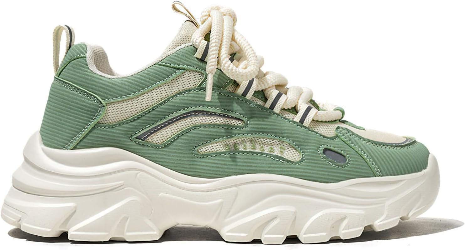 Мужская повседневная обувь Exusiai, модные массивные кроссовки, бело-зеленые, на платформе, спортивные, с противоскользящей подошвой, дышащие и удобные для ходьбы
Мужская повседневная обувь Exusiai, модные массивные кроссовки, бело-зеленые, на платформе, спортивные, с противоскользящей подошвой, дышащие и удобные для ходьбы