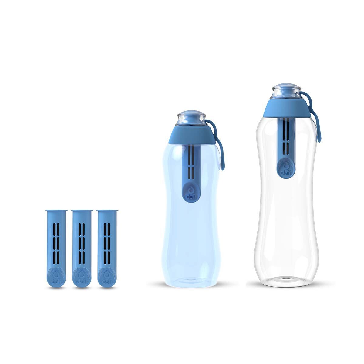 Набор из бутылок с угольным фильтром Dafi Soft, 5 предметов, синий
Набор из бутылок с угольным фильтром Dafi Soft, 5 предметов, синий