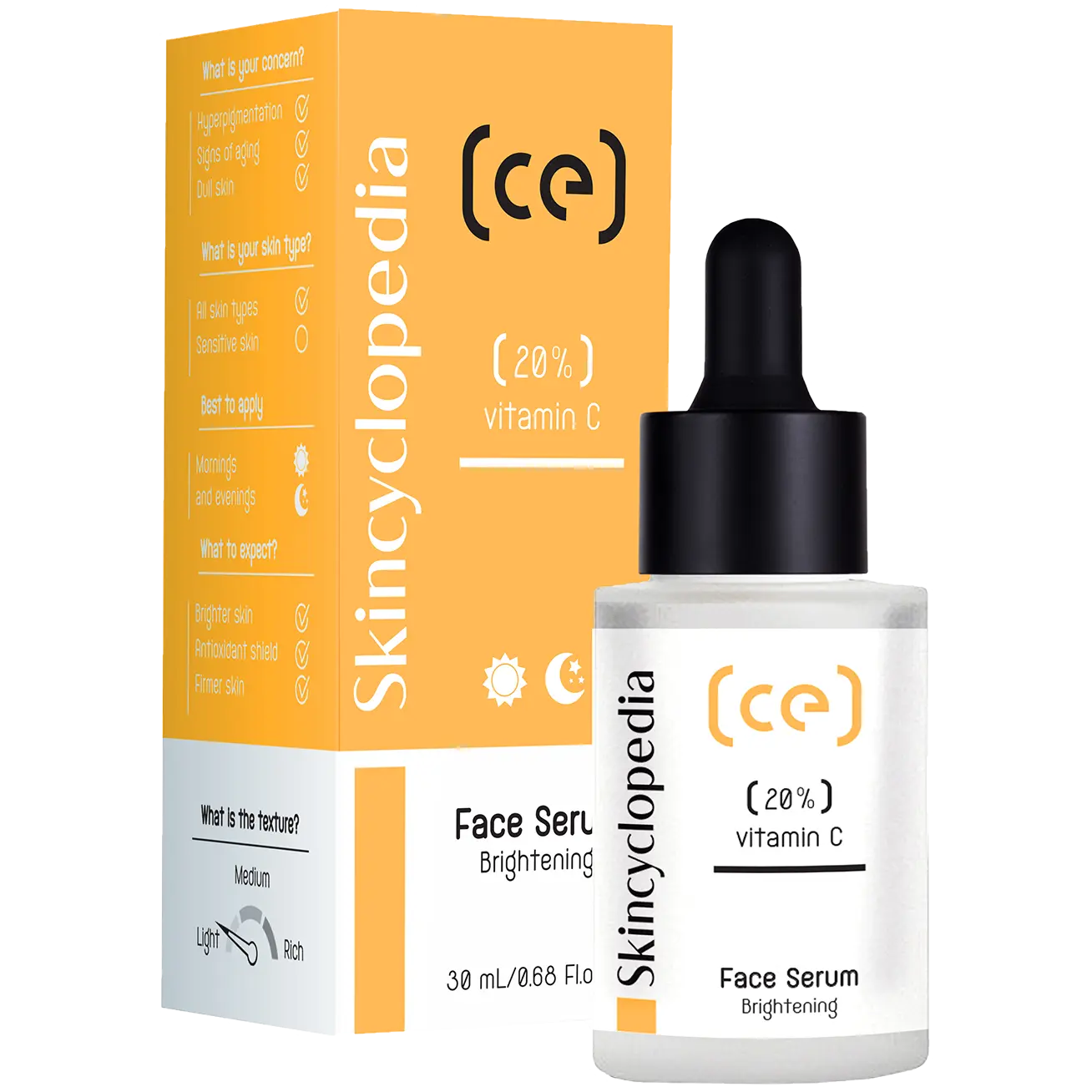 Skincyclopedia концентрированная профессиональная осветляющая сыворотка с 20% витамина С, 30 мл