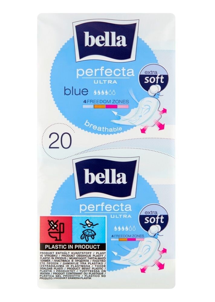 Bella Perfecta Ultra Blue гигиенические салфетки, 20 шт,
Bella Perfecta Ultra Blue гигиенические салфетки, 20 шт,