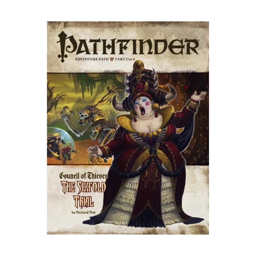 #26 "Council of Thieves #2 - The Sixfold Trial", Pathfinder Roleplaying Game (1st Edition) - Adventure Path #001 - #030, мягкая обложка
#26 "Council of Thieves #2 - The Sixfold Trial", Pathfinder Roleplaying Game (1st Edition) - Adventure Path #001 - #030, мягкая обложка