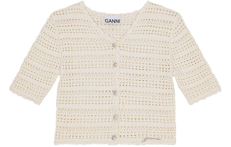 Короткий кардиган GANNI, White Heron
Короткий кардиган GANNI, White Heron