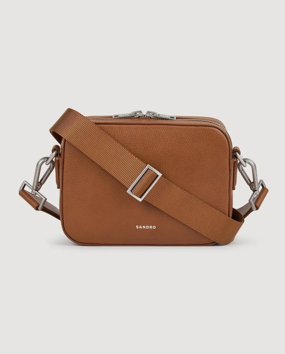 Маленькая мужская сумка из зернистой кожи Sandro, светло-коричневый
Маленькая мужская сумка из зернистой кожи Sandro, светло-коричневый