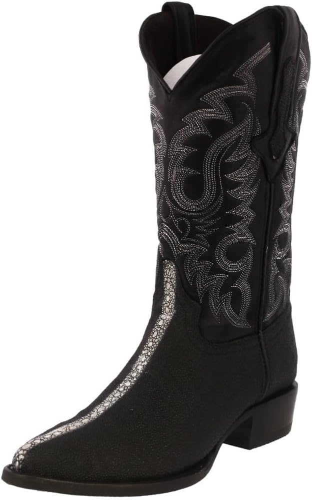 Мужские черные вестерн-ботинки Texas Legacy из кожи с принтом «Стингрей Роу» и носком J
Мужские черные вестерн-ботинки Texas Legacy из кожи с принтом «Стингрей Роу» и носком J